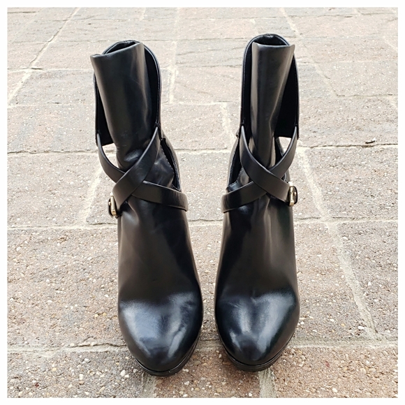 B Brian Atwood Factorium Leather Booties - Picture 3 of 10